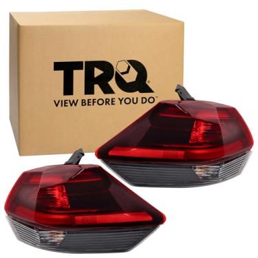 Imagem de TRQ Conjunto de luzes traseiras traseiras NI2804113 NI2805113 compatível com Nissan Rogue 2018-2020