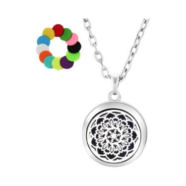 Imagem de Colar Árvore Da Vida De Aromaterapia Com Difusor De Óleo Essencial E P