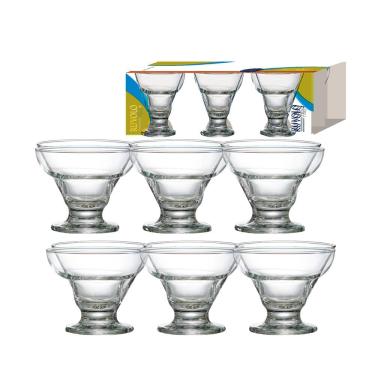 Imagem de Conjunto de Taças de Sobremesa Ruvolo Cancun em Vidro - 6 Peças