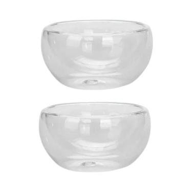 Imagem de Conjunto De Xícaras De Chá De Vidro Transparente De Camada Dupla 2/4/6