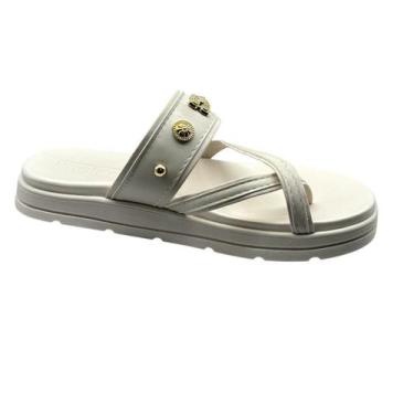 Imagem de Tamanco Feminino Moleca Confortavel 5490.125, Branco off, 37