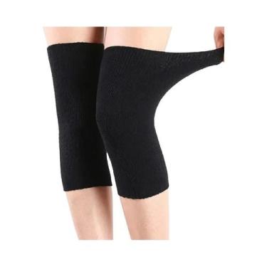 Imagem de Protetor De Joelho Longo Em Cashmere Unissex Para Ciclismo, Aquecedor 