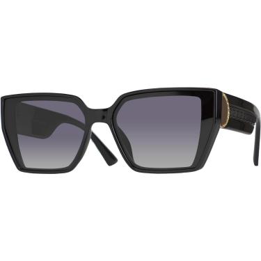 Imagem de Óculos de Sol Feminino Polarizado Proteção UV400 Formato Quadrado Oversize Com Metal Dourado 6463-Feminino