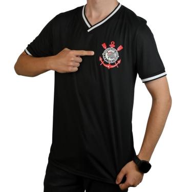 Imagem de Camiseta Masculina Corinthians Fitness Gola V-Masculino