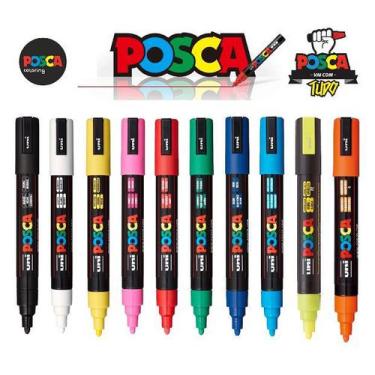 Imagem de Kit Caneta Posca Pc-5m C/10 Unidades N30 - Uniball