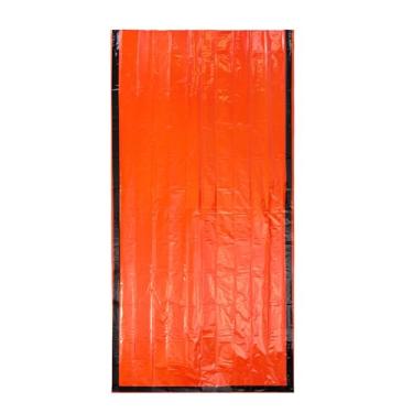 Imagem de SUNGOOYUE Saco de Dormir de Emergência, Térmico Reflexivo à Prova de, Leve, Compacto, Sobrevivência, Saco Bivy Com Apito, para Acampamento, Caminhada, Mochila, Kit de Emergência Ao Ar (1 pedaço)