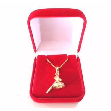 Imagem de Colar Cordão Gargantilha Malhete Justiça Folheado - Milena Folheados