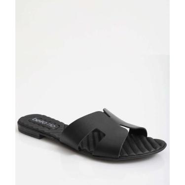 Imagem de Rasteirinha Feminina Tiras Beira Rio Preto-99047, Preto, 36