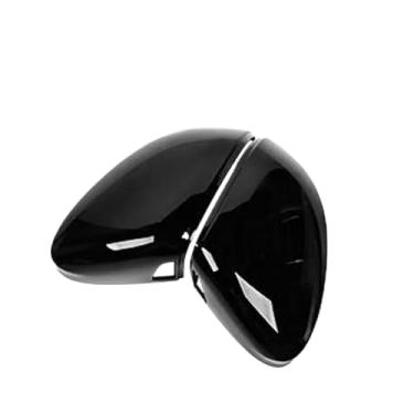 Imagem de Capa de retrovisor com padrão de fibra de carbono, compatível com vw golf 8 mk8 viii 2020 2021, tampa de espelho com assistência de pista, revestimento externo do carro(With Side Assist-2)