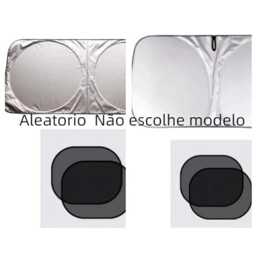 Imagem de Protetor Solar para Para-brisa de Carro Bloqueio UV | Guarda-sol Universal Dobrável(1 Kit com Para - Brisa)