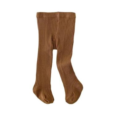 Imagem de Meia-calça De Listras Verticais Para Bebês Meninas, Peça Única, Simple