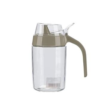 Imagem de Garrafas de óleo, garrafa de azeite de oliva, recipiente de condimentos sem bocal de gotejamento, o dispensador de garrafa de óleo de vidro é confortável de segurar e pode ser usado na máquina de