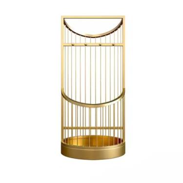 Imagem de Suporte de guarda-chuva doméstico rack de armazenamento de guarda-chuva de hotel lobby porta de loja rack de guarda-chuva comercial nórdico leve luxo rack de guarda-chuva de ferro bases de