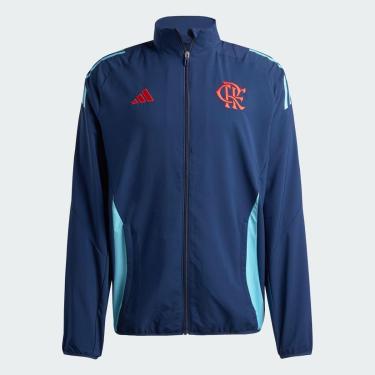 Imagem de Jaqueta Flamengo Adidas Apresentação 2025 Azul JE6616-Masculino