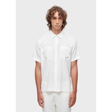 Imagem de Camisa linen daisy light bordado mc OSKLEN-Masculino