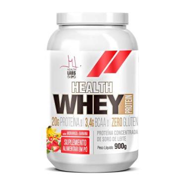 Imagem de Whey Protein Health Labs Morango e Banana 900g