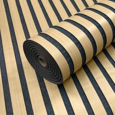 Imagem de Placa Adesiva Flexível para Parede Painel Ripado Freijó Natural 58x300