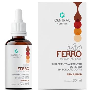 Imagem de Ferro Líquido Sem Sabor 30ml Central Nutrition | Suplemento Mineral em Gotas | Fórmula Líquida | Sem Glúten | Uso Diário