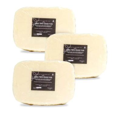 Imagem de Kit 3kg Cera de Coco T02 para Velas 100% Vegetal Ponto Química
