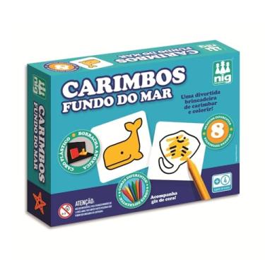 Imagem de Nig Brinquedos Carimbo Didático Fundo do Mar e Acessórios 28 Peças