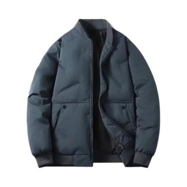 Imagem de Jaqueta De Beisebol Masculina De Algodão Quente Para Outono E Inverno 