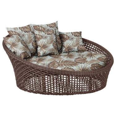 Imagem de Chaise Hungria Pintura Marrom Corda Náutica E6 Trama Marrom