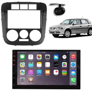 Imagem de Central Multimídia 2 Din Mp5 Gol G4 Câmera Moldura Tela Pt