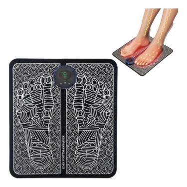 Imagem de Massageador Tapete Pulso Elétrico Pés Ems Almofada Pé - Shopbr