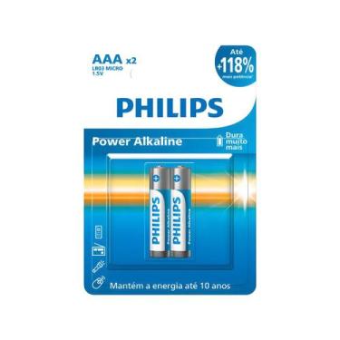 Imagem de Pilha Alcalina Philips AAA 1,5V com 2 Unidades
