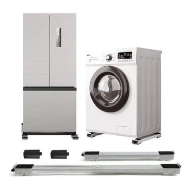 Imagem de Base Suporte Com Rodinhas Geladeira Fogão Máquina De Lavar