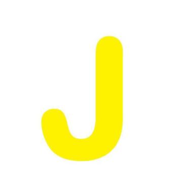 Imagem de Letras em EVA Alfabeto Amarelo - 14cm - Extra Festas, J