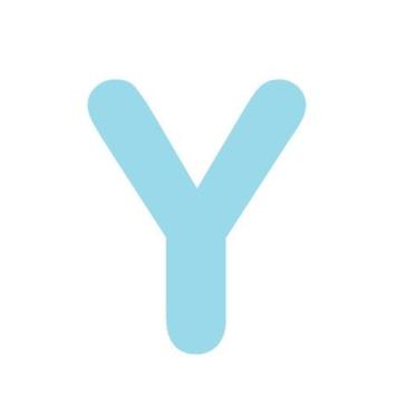 Imagem de Letras em EVA Alfabeto Azul Claro - 14cm - Extra Festas, Y