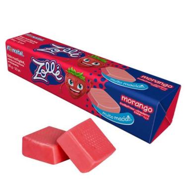 Imagem de Bala Mastigável Drops Morango Zollé - 350g