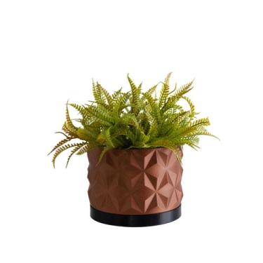 Imagem de Cachepot Rochedo M - Realce, Cobre, Preto