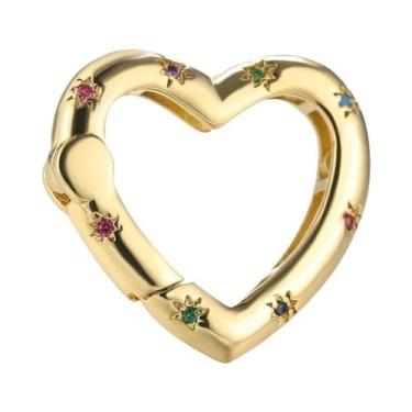 Imagem de Fechos De Mosquetão Banhados a Ouro 18K Com Trava De Rosca Para Acessó