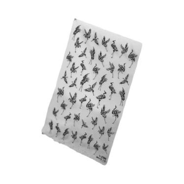 Imagem de Adesivos De Unhas Com Asas De Borboleta Pretas E Roxas, Decalques De M