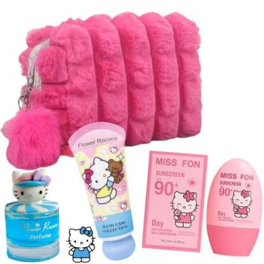 Imagem de Kit Presente Infantil Hello Kitty Protetor +Colonia+Hidratante +Necess