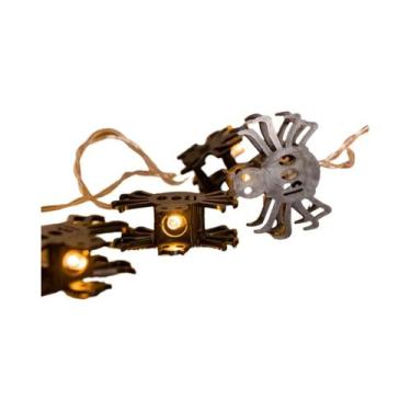 Imagem de Luzes De Cordão LED Em Forma De Corvo Preto, 10 LEDs, 1,5m Para Decora