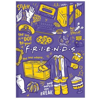 Imagem de Caderno Colegial Friends Edições Brochura Costurado 160 Fls