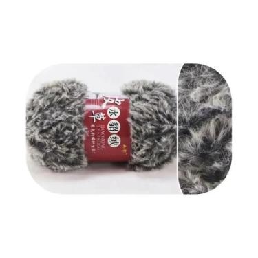 Imagem de Cachecol De Lã Grossa Imitando Pele De Mink 100g Com Forro De Pelúcia 