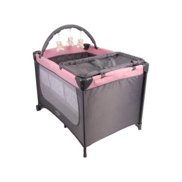 Imagem de Berço Portátil Desmontável Baby Style Joly Rosa, Rosa