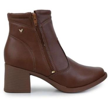 Imagem de Bota Feminina Mississipi Cano Curto Marrom Chocolate - MC854-Feminino
