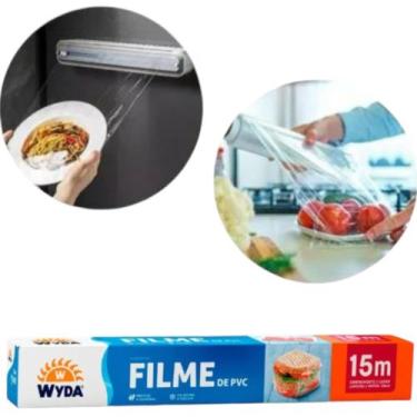 Imagem de Plastico filme pvc 28 cm 15 metros 1 un transparente cozinha - E A COS