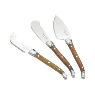 Imagem de Conjunto De 3 Facas De Queijo Laguiole Para Crianças, Espátulas De Man