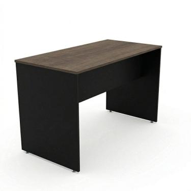 Imagem de Mesa para Escritório 120x60cm Studio Nogueira Lamina/preto Nogueira Lamina/Preto
