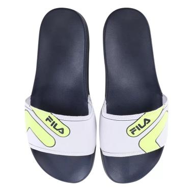 Imagem de CHINELO MASCULINO FILA F-BEACH MARINHO / BRANCO / LIMÃO-Masculino