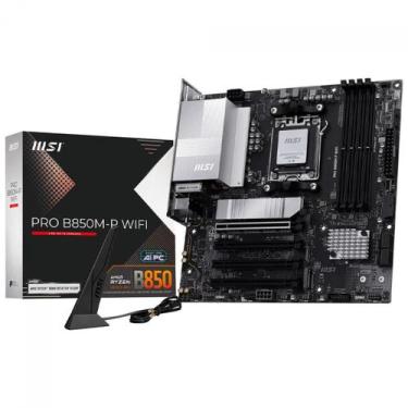 Imagem de Placa Mãe MSI PRO B850M-P WiFi, Chipset B850, AMD AM5, mATX, DDR5
