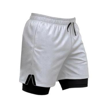 Imagem de Short Masculino Térmico 2 em 1 com Bolso Interno e Ajuste Confortável-Masculino