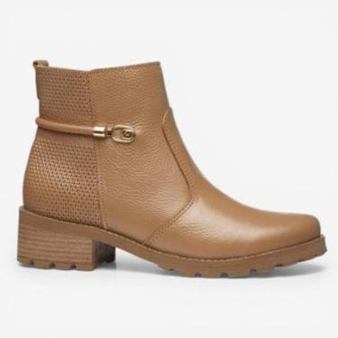 Imagem de Bota Chelsea Pegada Em Couro Caramelo-Masculino