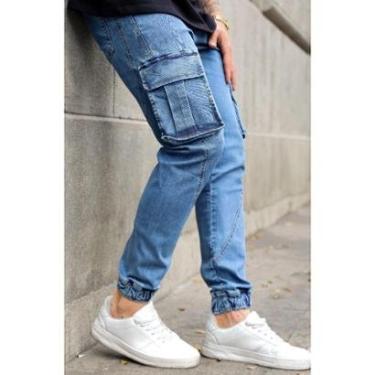Imagem de Calça Jeans Jogger Bolso Cargo Skinny Masculina Codi Jeans-Masculino
